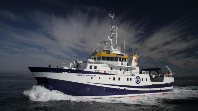 Imagen del buque Ramón Margalef del Instituto Español de Oceanografía.