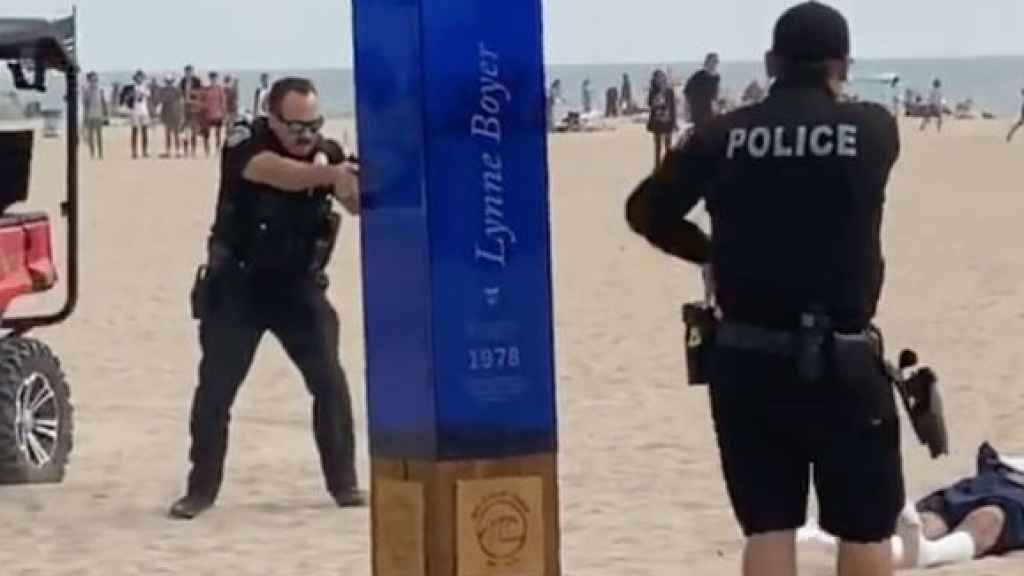 Captura del tiroteo durante el US Open de surf