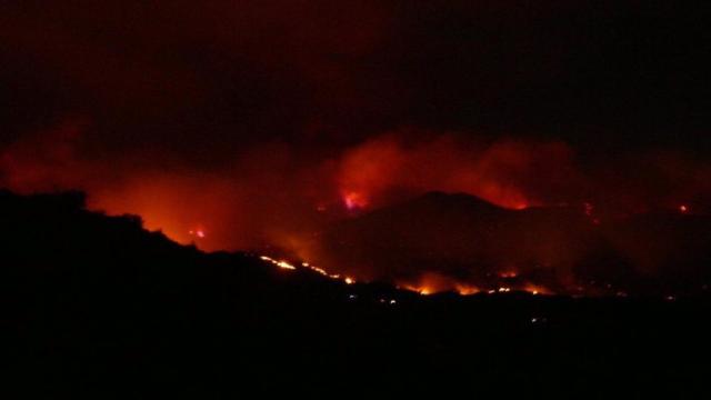 Incendio originado en Coín.