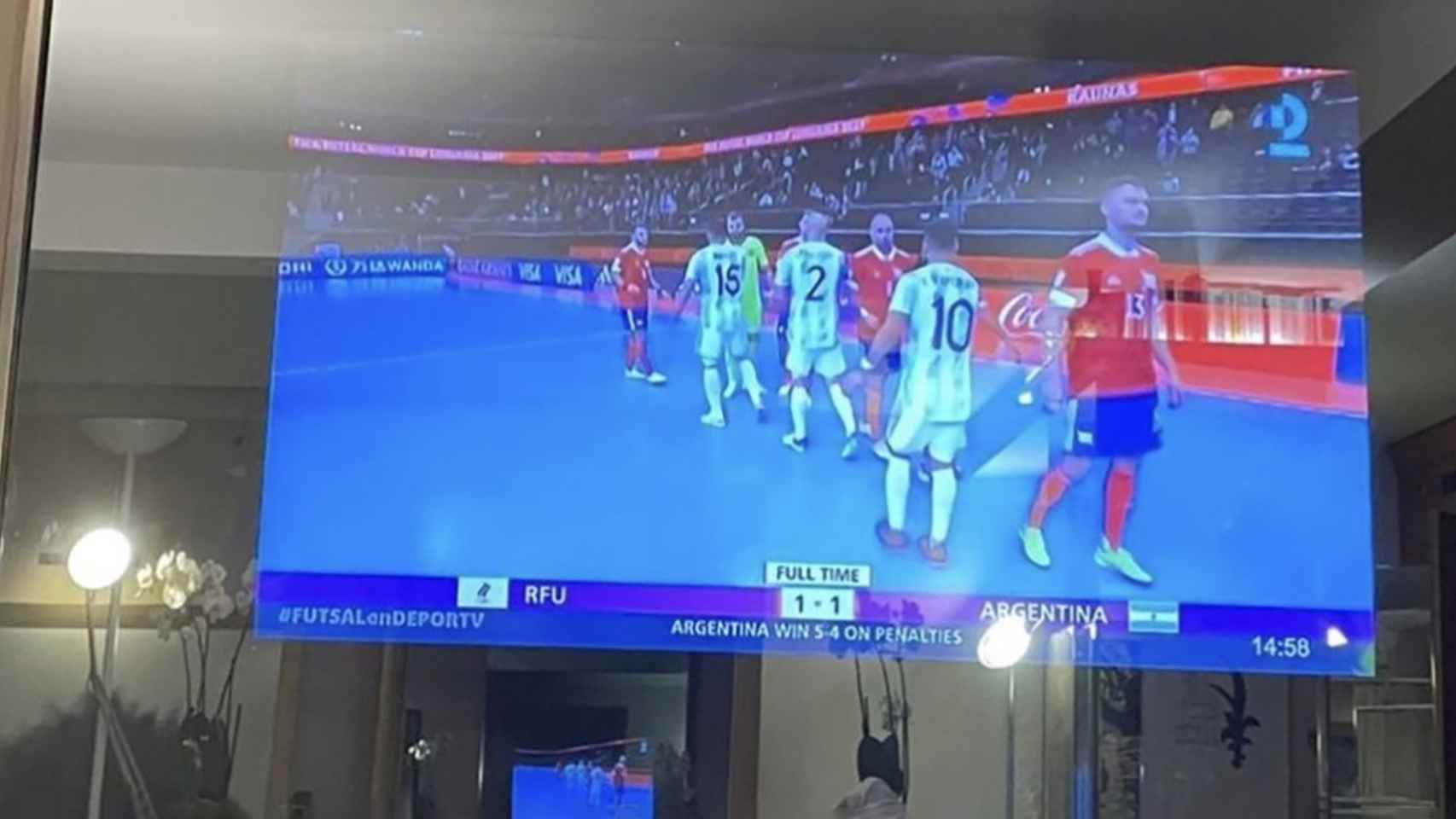 Televisor de Messi.