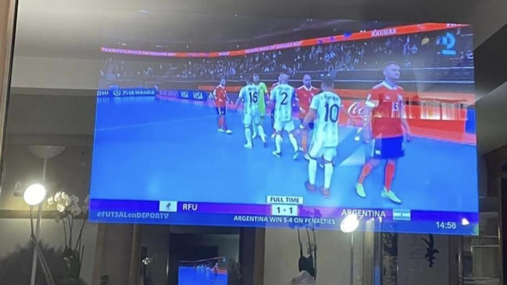 Televisor de Messi.