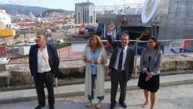 El regidor olívico visitó hoy las obras de la estación de Urzaiz.