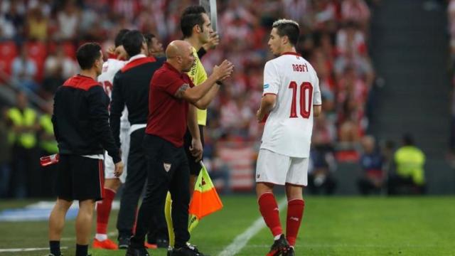 Sampaoli y Nasri, en el Sevilla