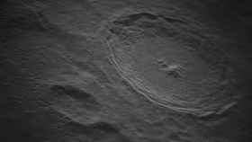 Imagen recortada de la Luna, del cráter Tycho.