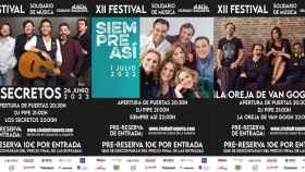 Estos son los primeros confirmados del XII Festival de Música Solidario de Ciudad de la Raqueta
