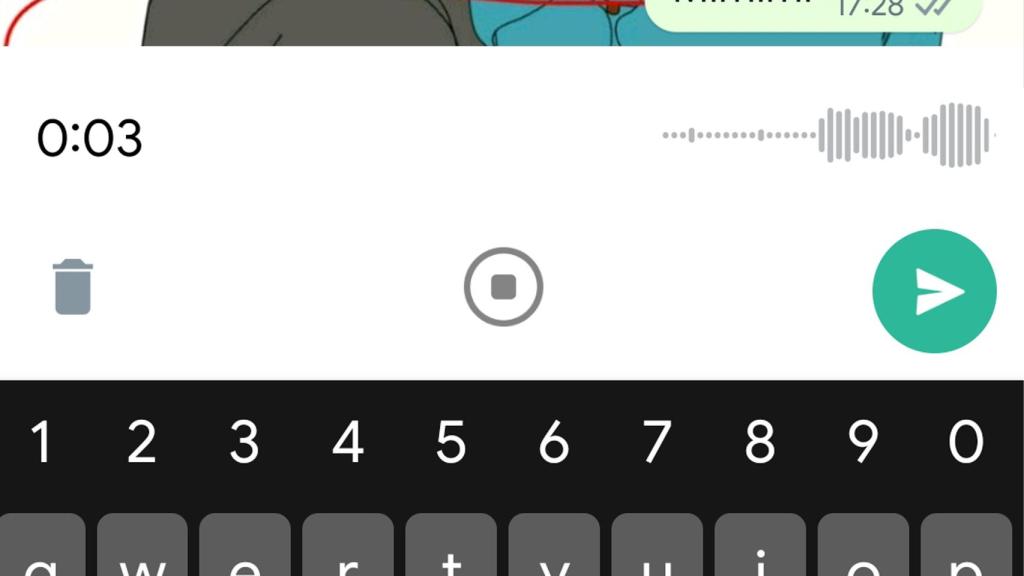 Nuevos botones de grabación de audio en WhatsApp