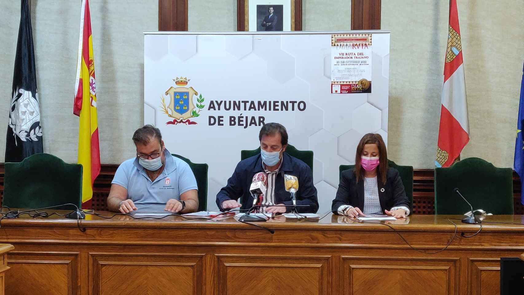 Jose Antonio Sanchez, José María Muñoz y Patricia Valle presentan la VII Ruta de los Emperadores