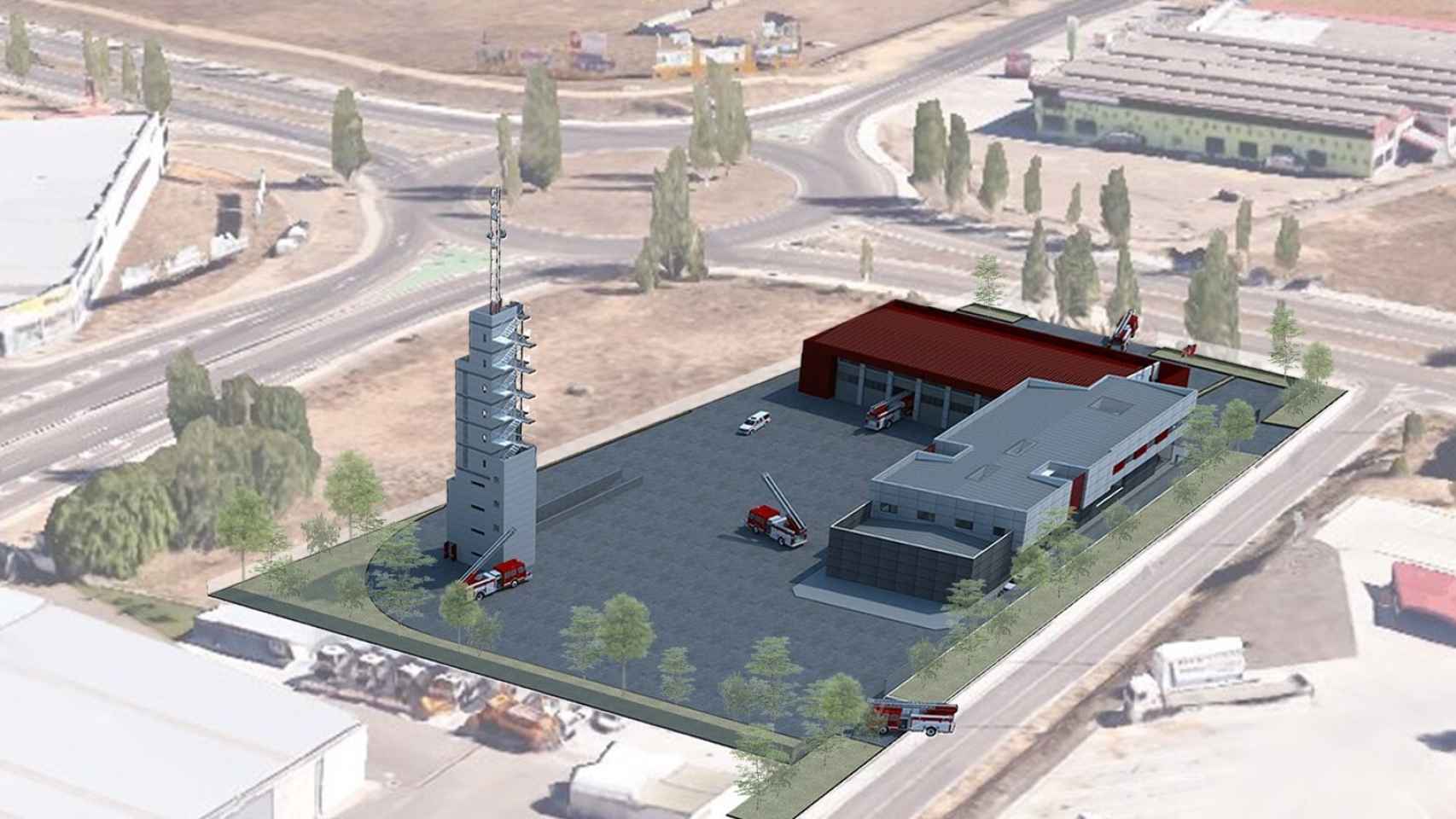 Plano del nuevo parque de bomberos de Zamora