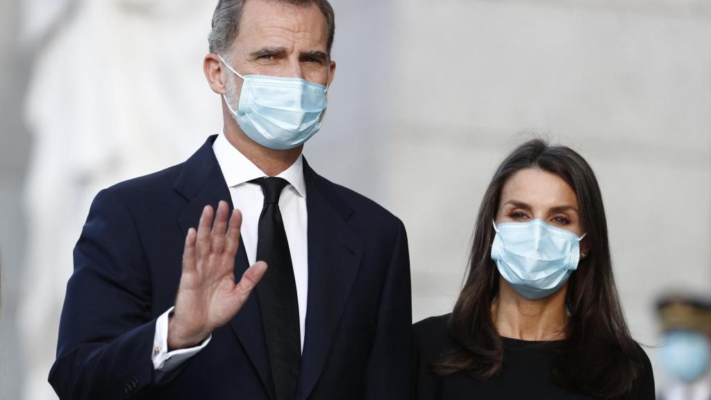 Felipe y Letizia en una imagen captada en Madrid en julio de 2020.