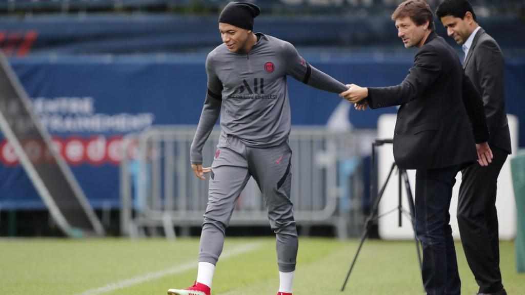 Mbappé, Leonardo y Al-Khelaifi