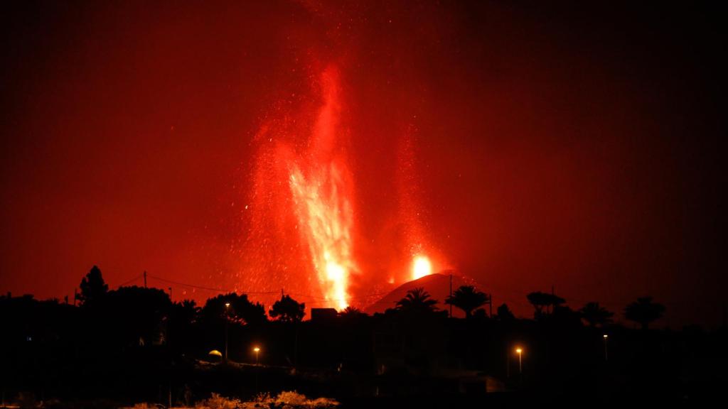 El volcán de Cumbre Vieja en La Palma. EP