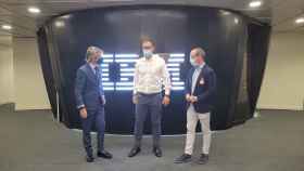 El consejero de Hacienda, Luis Alberto Marín, con el director general de IBM para España, Grecia, Portugal e Israel, Horacio Morell.