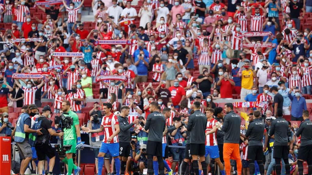 Imagen de una partido de fútbol de LaLiga