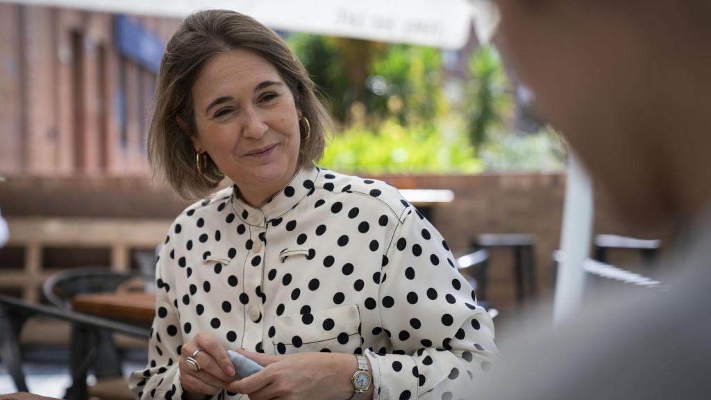 Marta Rivera conversa con EL ESPAÑOL en una terraza próxima al periódico.