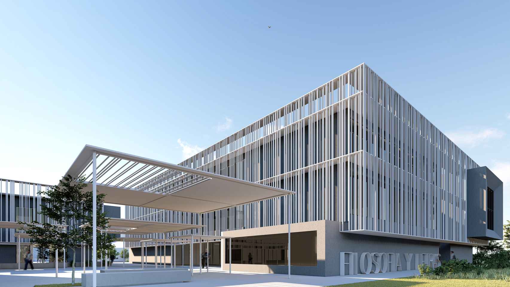 Diseño innovador para los edificios de la facultad.