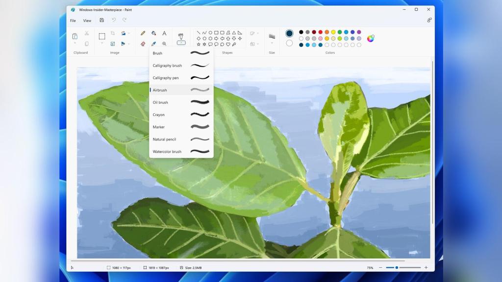 Paint en Windows 11.