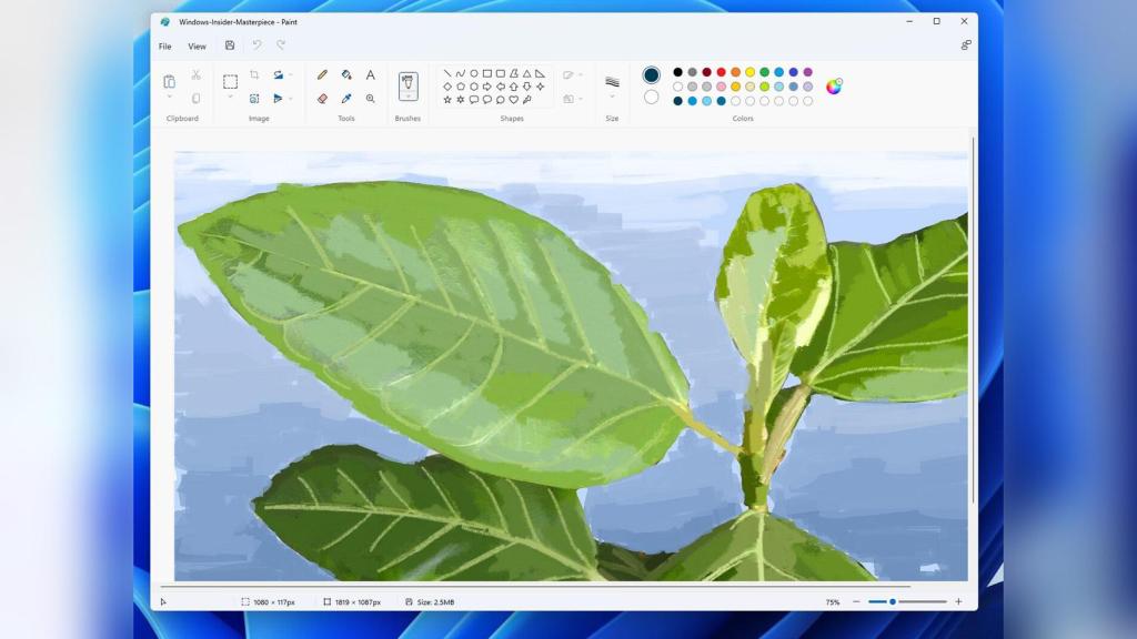 Paint en Windows 11.