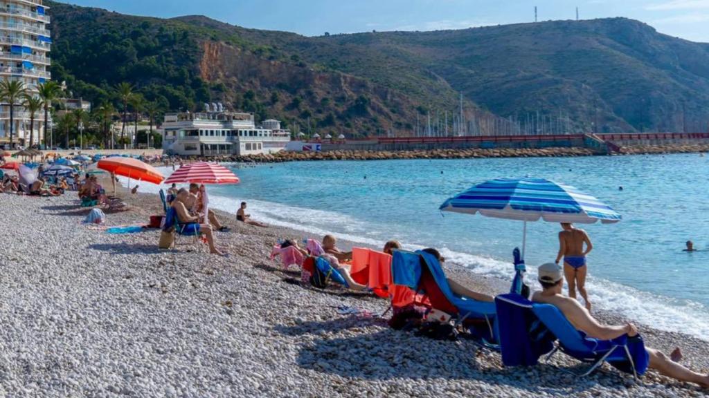 Playa de La Grava (Jávea) en pleno mes de septiembre.