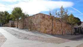 El muro del aparcamiento de San Martín