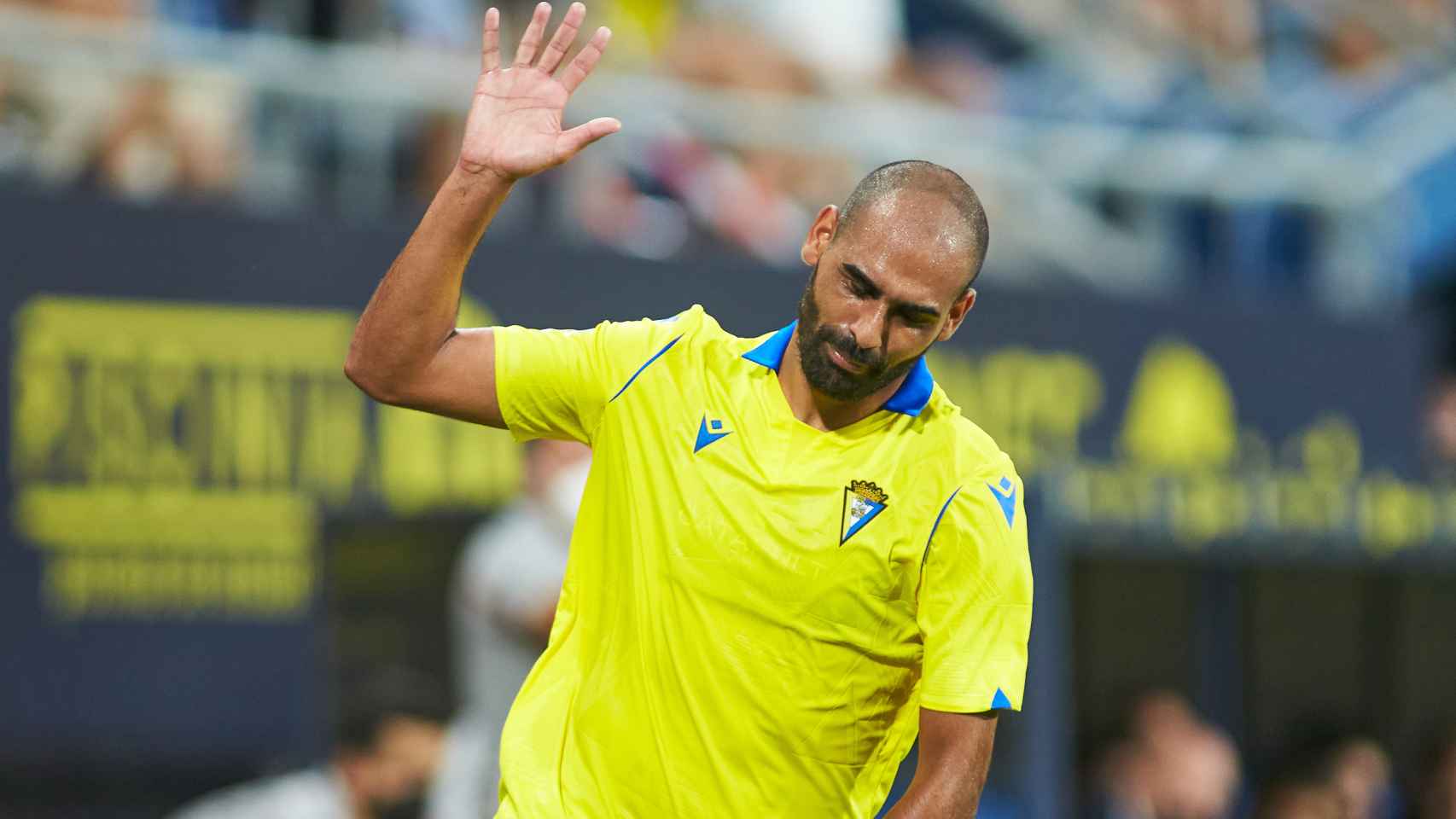 Rafael Giménez 'Fali', en un partido del Cádiz de La Liga