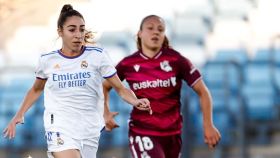 Olga Carmona, en el Real Madrid Femenino - Real Sociedad de la 2021/2022