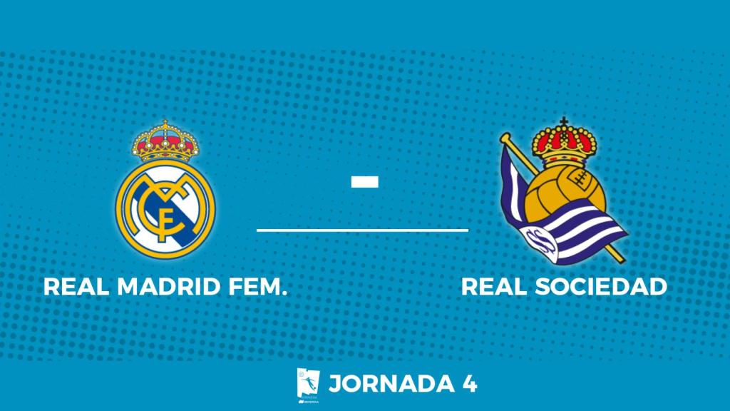 Cartel partido Real Madrid Femenino - Real Sociedad