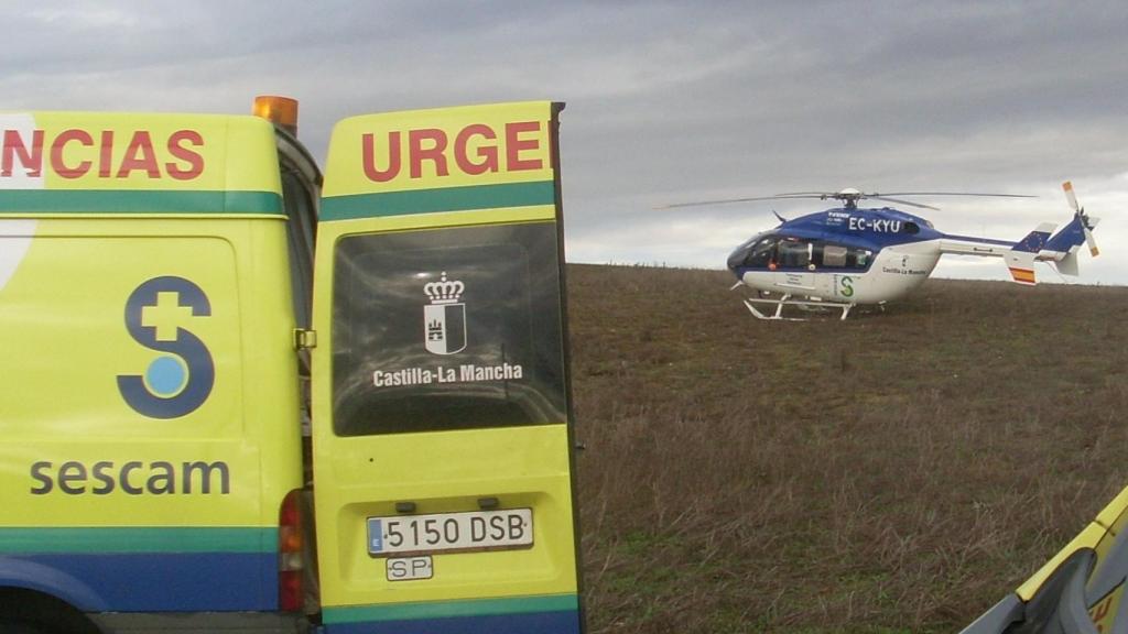 Un muerto y dos heridos, uno evacuado en helicóptero, en un accidente en Cuenca