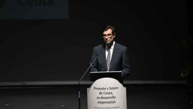 Juan González-Barba Pera, secretario de Estado para la Unión Europea, en la clausura del Foro Económico Español 'Presente y futuro de Ceuta, su desarrollo empresarial'.