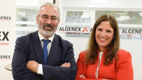 José Escribano, fundador y director científico de Algexex, y Claudia Jiménez, directora general de Algenex.