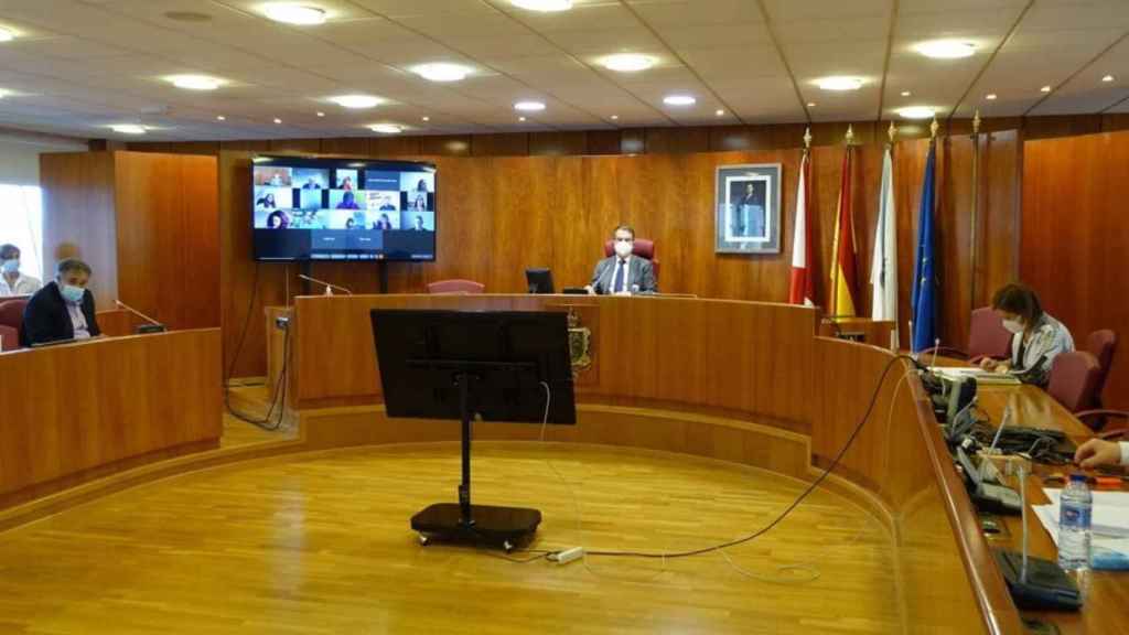 Celebración de la sesión ordinaria del Pleno de Vigo del 29 de septiembre de 2021