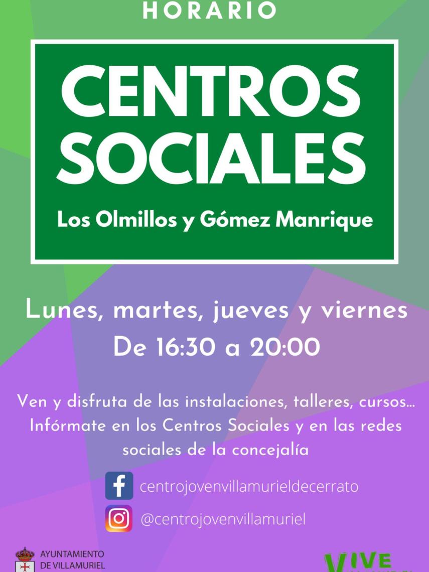 Villamuriel reactiva centros sociales