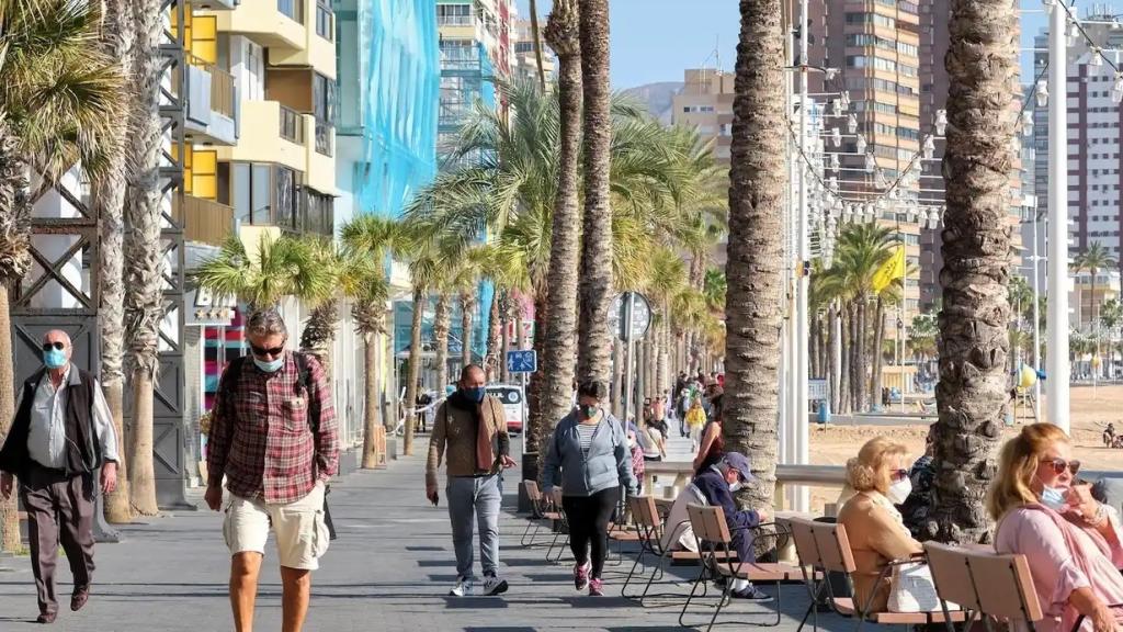 Paseo de Levante de Benidorm, en imagen de archivo.