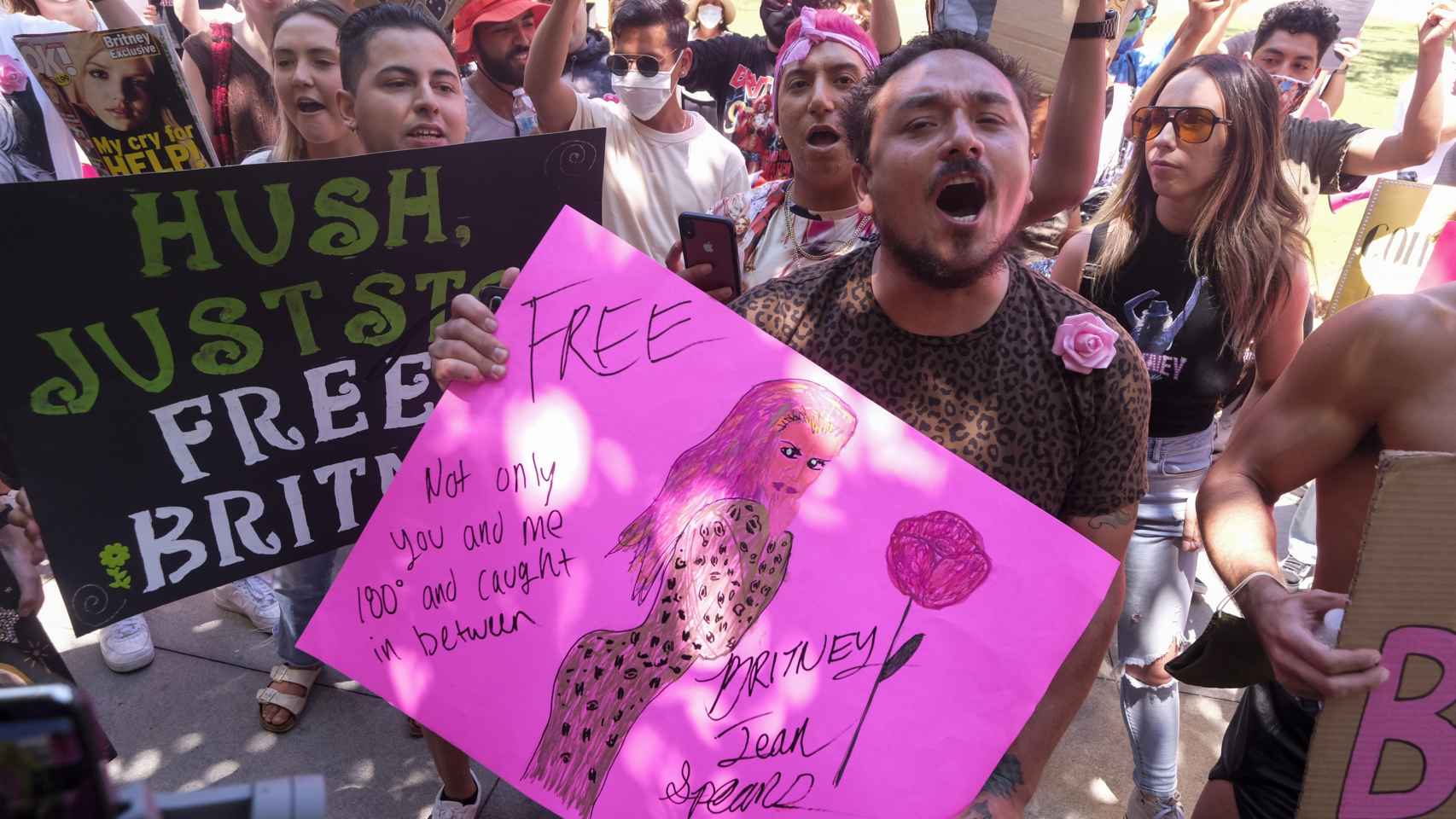 Manifestación del movimiento Free Britney.