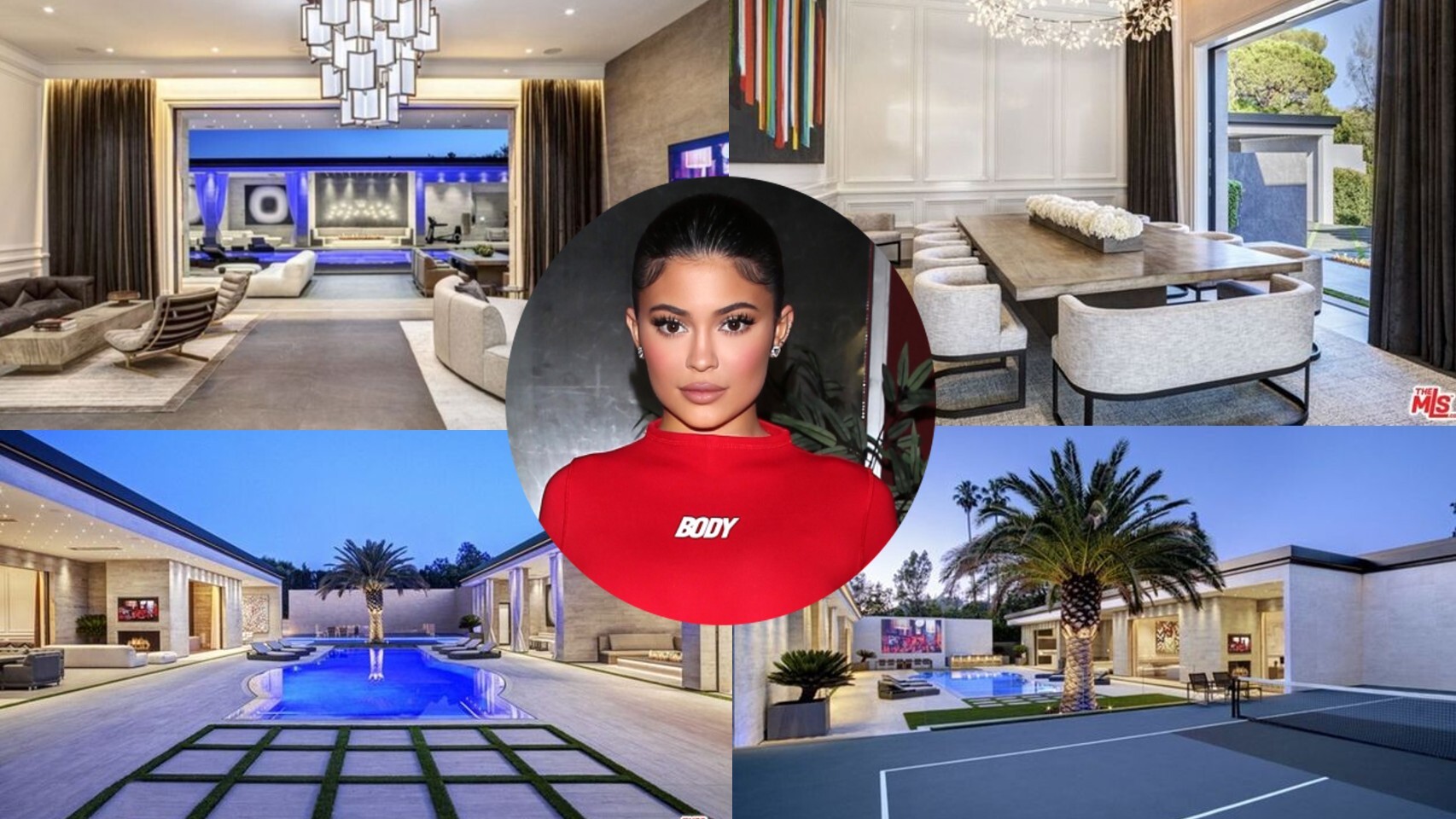 Kylie Jenner, sobre algunas imágenes de su casa en un montaje de JALEOS.