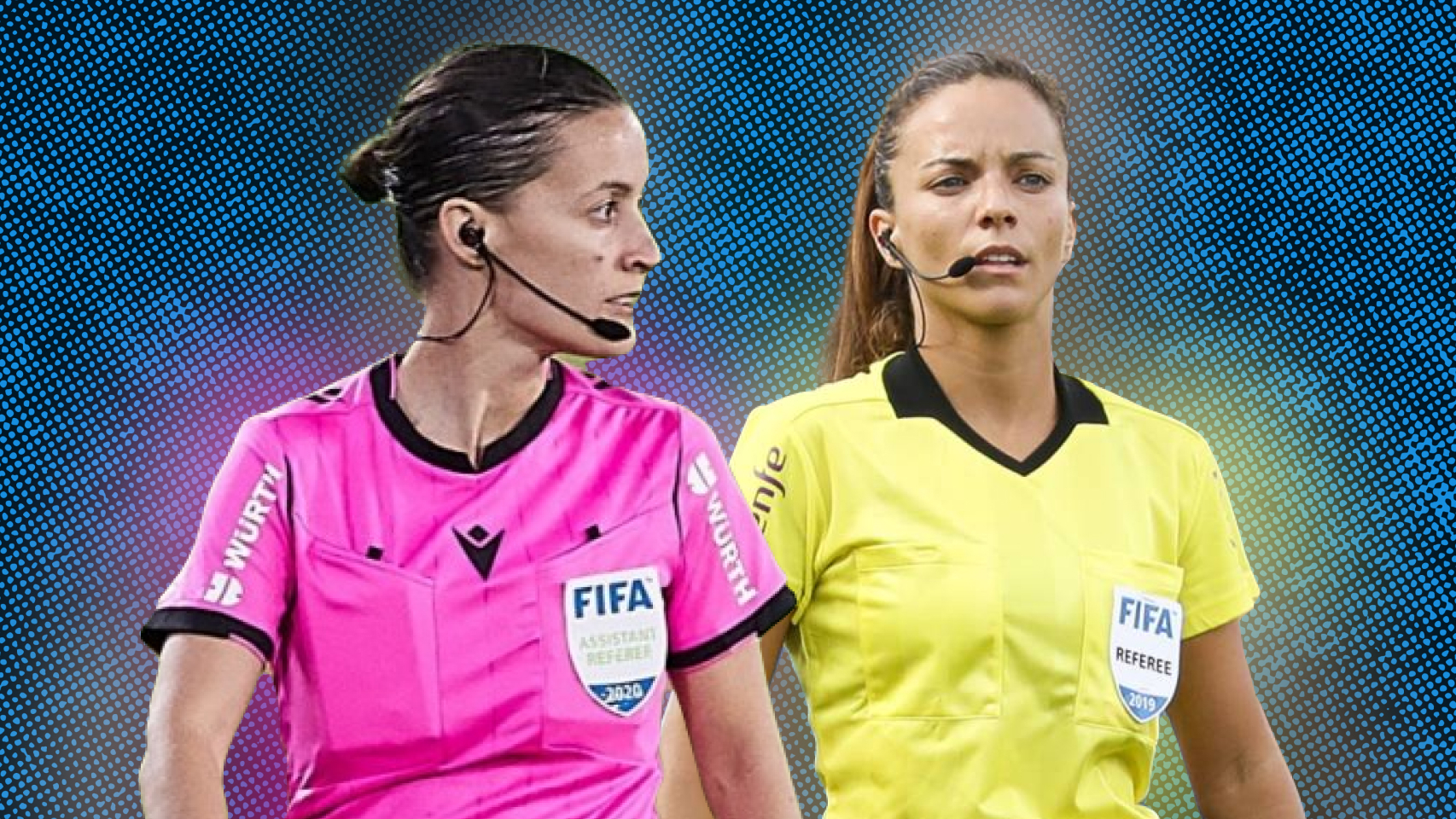 Guadalupe Porras y Marta Huerta, árbitras españolas