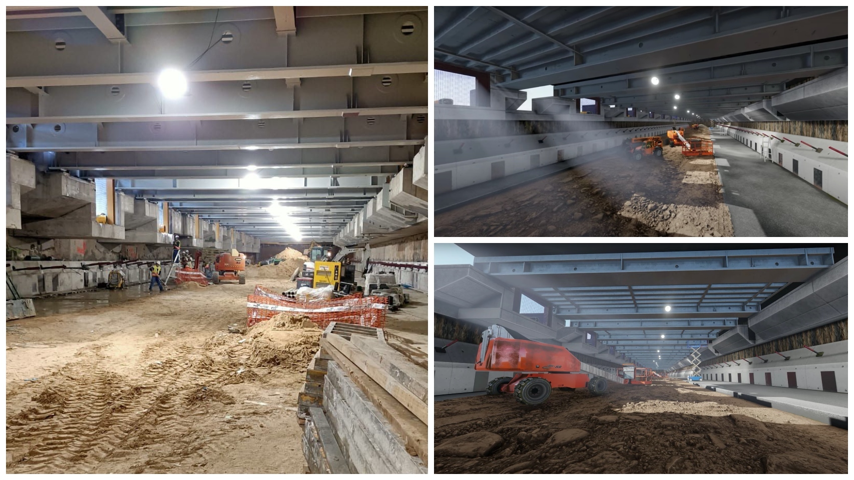 Obras Santiago Bernabéu: al descubierto la 'cueva' del estadio con fotos y un espectacular 3D
