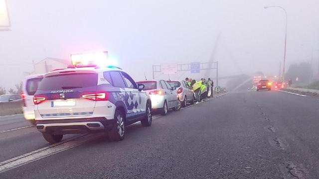 Un accidente provocó retenciones en la avenida de Alfonso Molina de A Coruña.