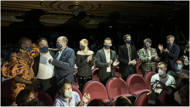 Elenco principal en el Festival de Cine de San Sebastián.