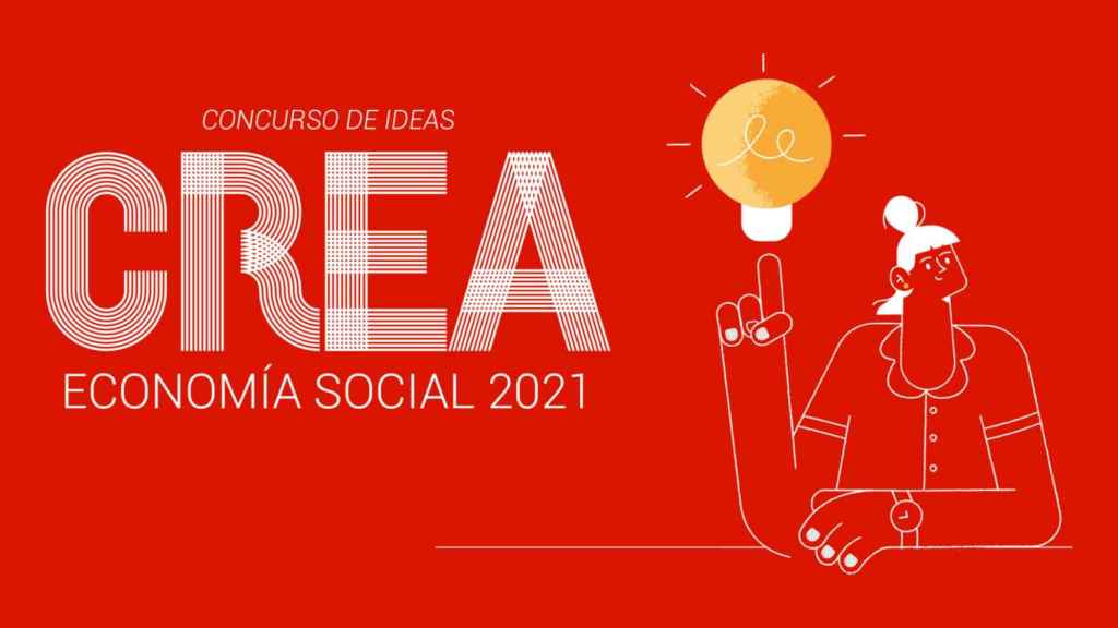 Cartel del concurso de ideas ‘Crea economía social 2021’