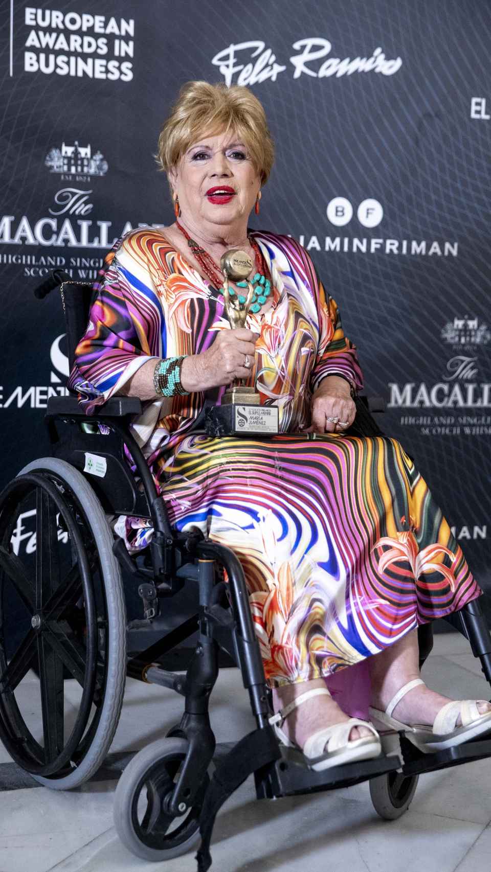 María Jiménez, premiada por su trayectoria.