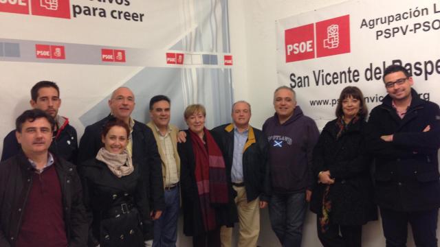 José Gadea y José Luis Lorenzo, en un acto con el alcalde de San Vicente.