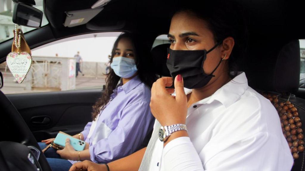 La taxista Souad Hdidou.