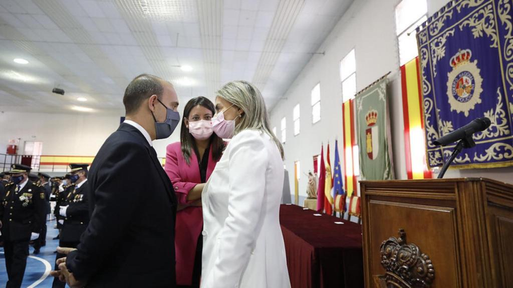 Pablo Bellido, Bárbara García y Milagros Tolón.