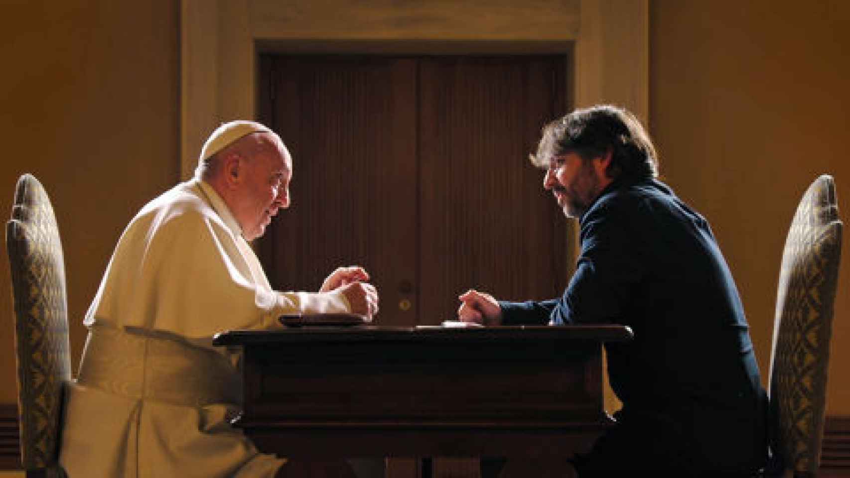 Jordi Évole entrevistó al papa Francisco en 'Salvados'.