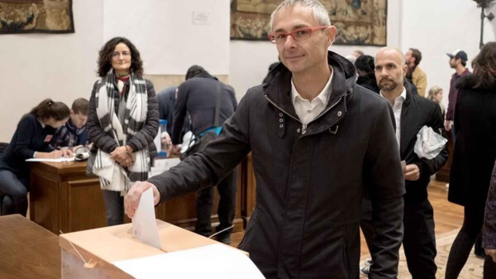Ricardo Rivero vota en las elecciones rectorales de noviembre de 2017