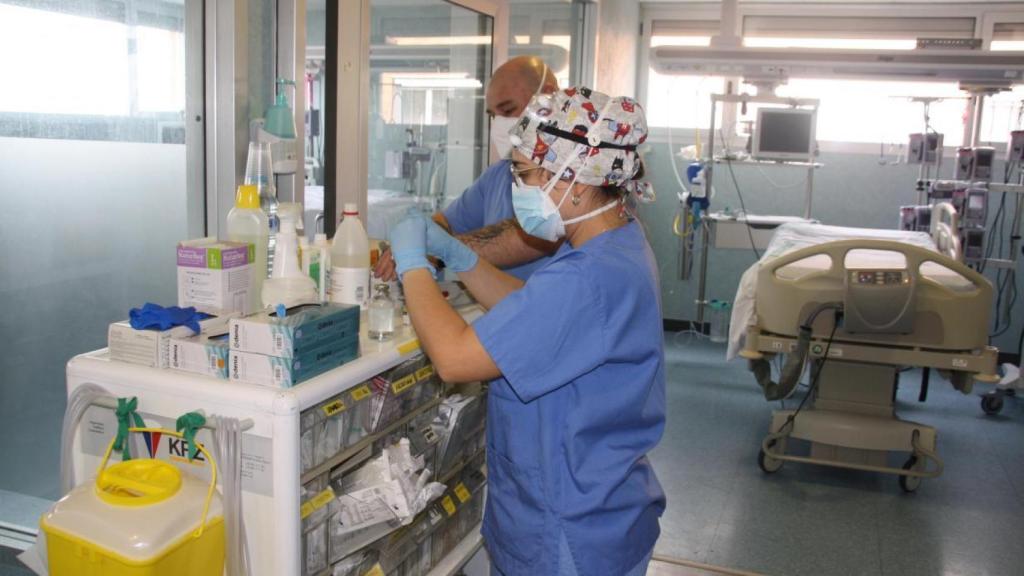 Una imagen de archivo de un hospital durante la pandemia.