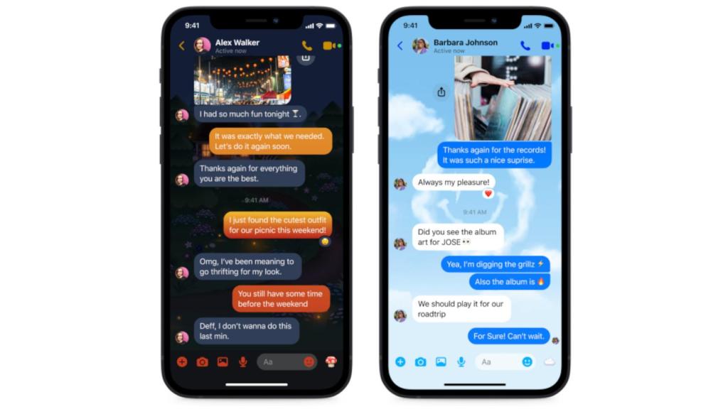 Instagram y Messenger nuevos temas