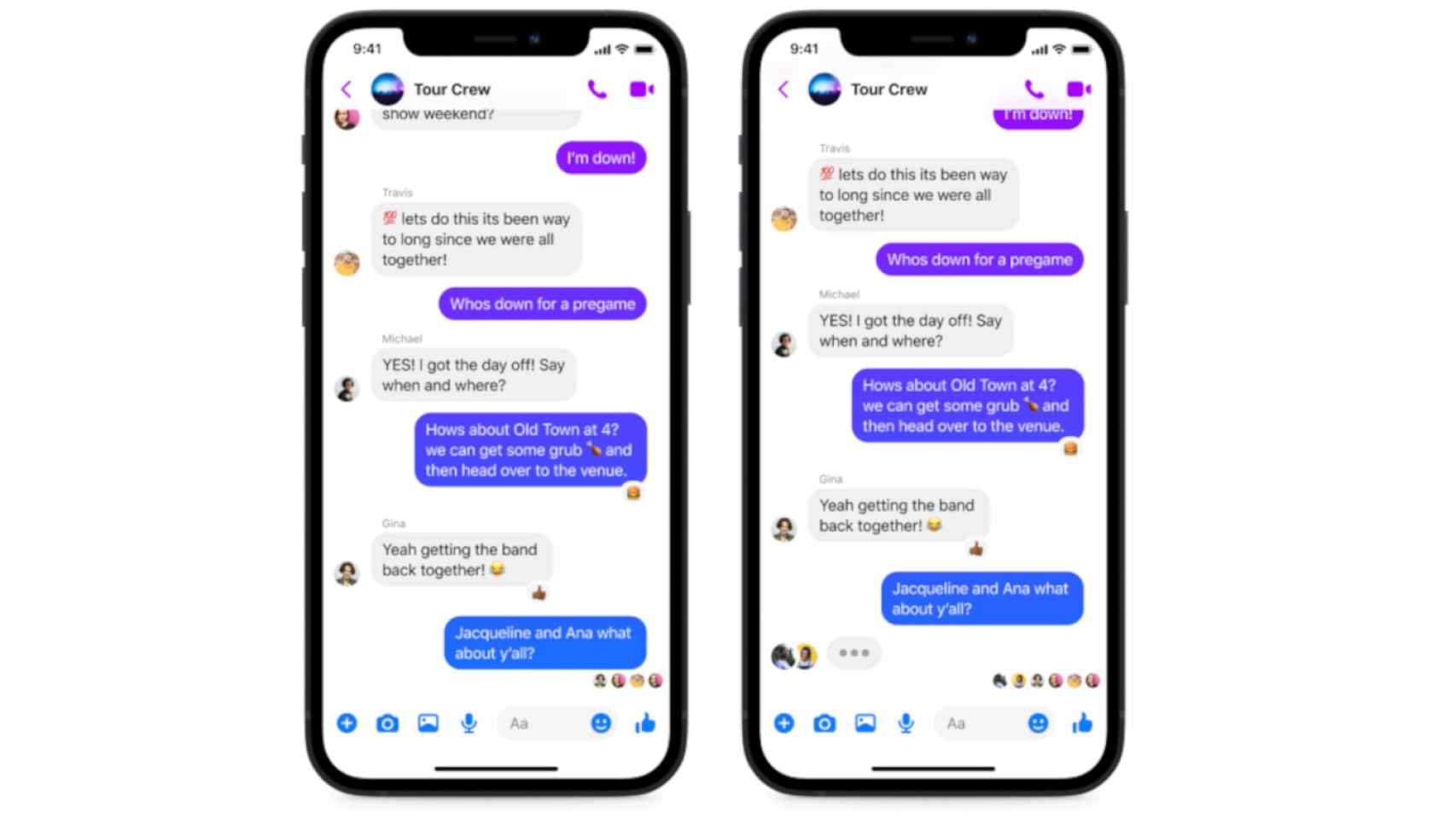 Chats grupales de Instagram y Messenger