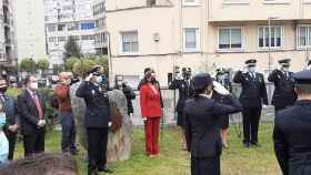 Maica Larriba ha presidido los actos del Día de la Policía en Vigo