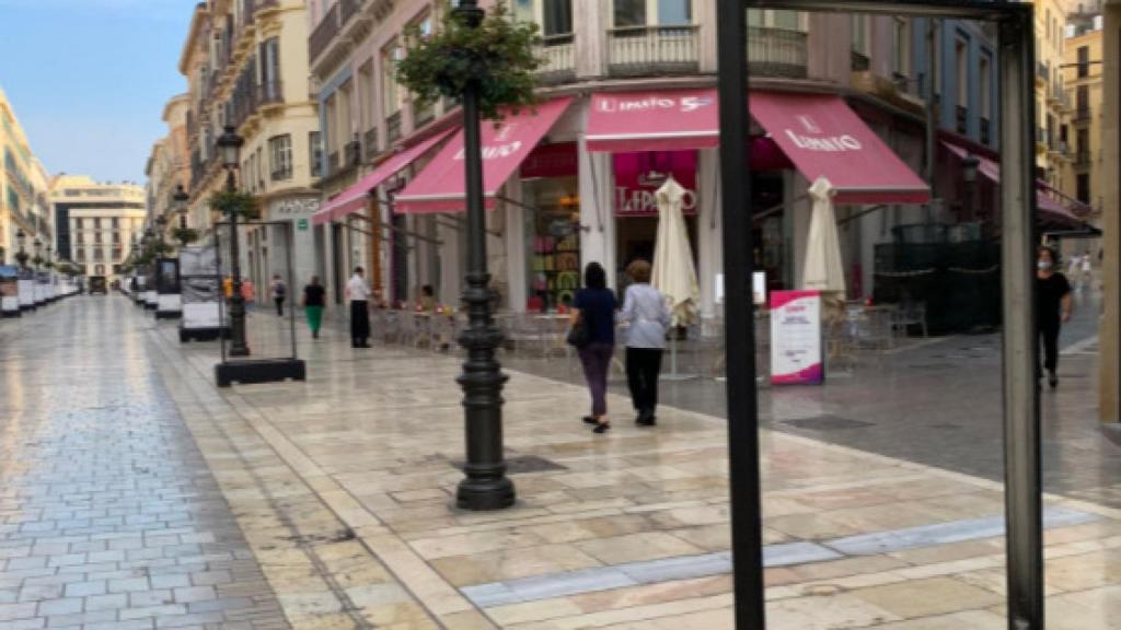 Una de las exposiciones, la del Instituto Gaona, destrozada.